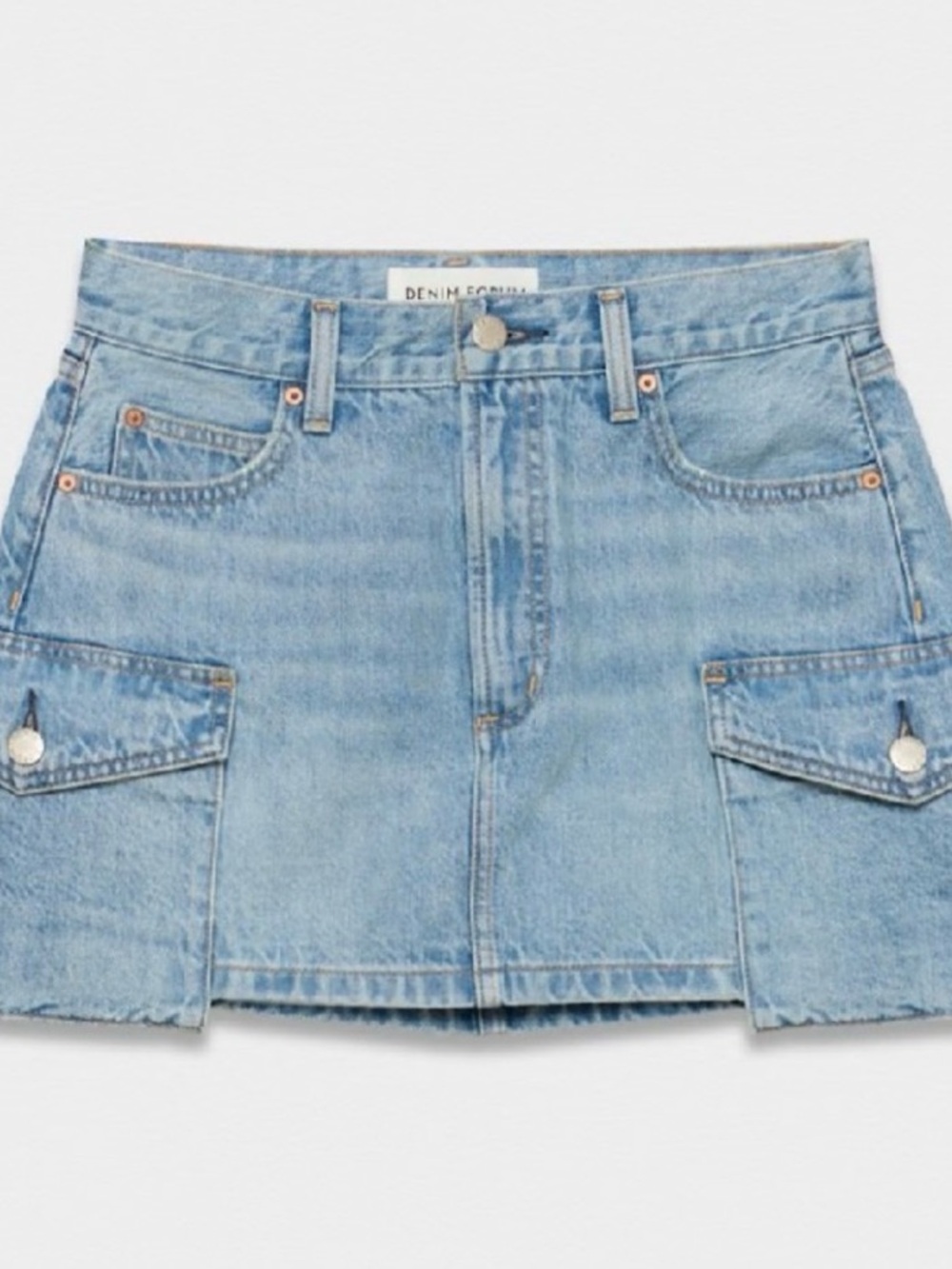Denim Forum Light Blue Denim Mini Skirt